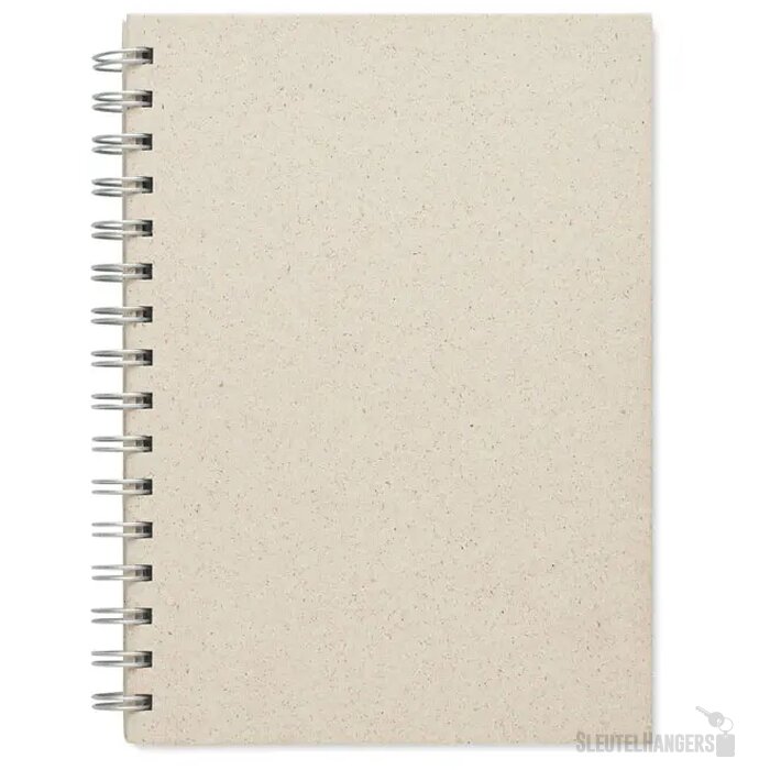 A5 notitieboek graspapier Grass book Beige