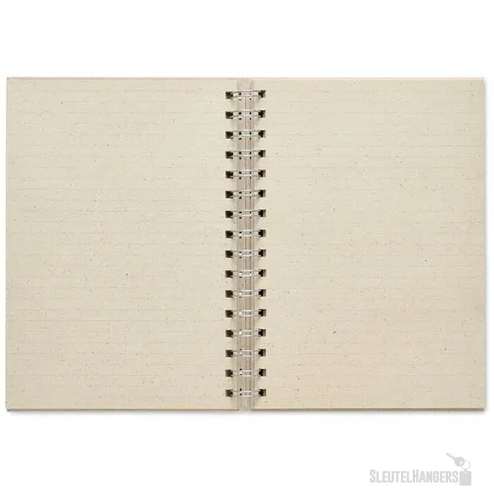 A5 notitieboek graspapier Grass book Beige