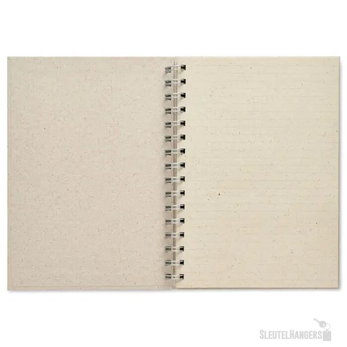 A5 notitieboek graspapier Grass book Beige