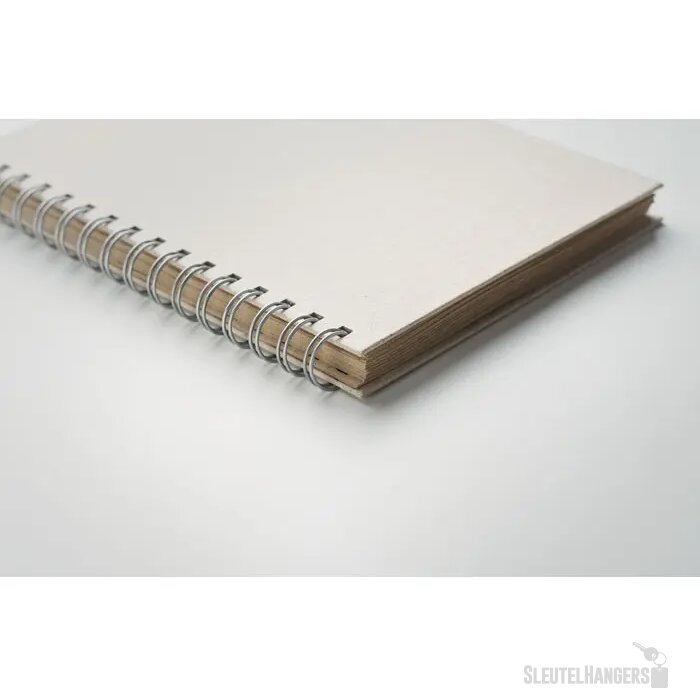 A5 notitieboek graspapier Grass book Beige