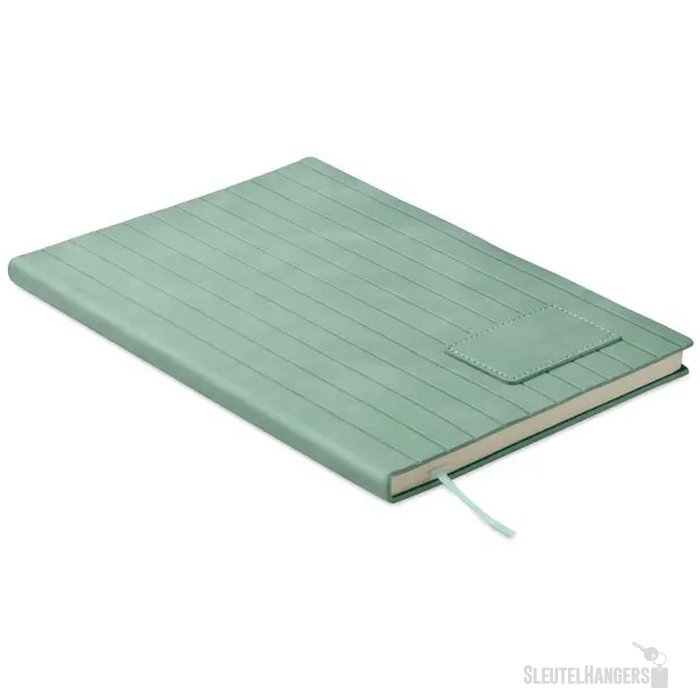 A5 notitieboek in smokey pu Tintray mintgroen
