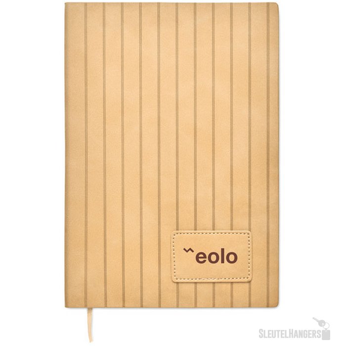 A5 notitieboek in smokey pu Tintray beige
