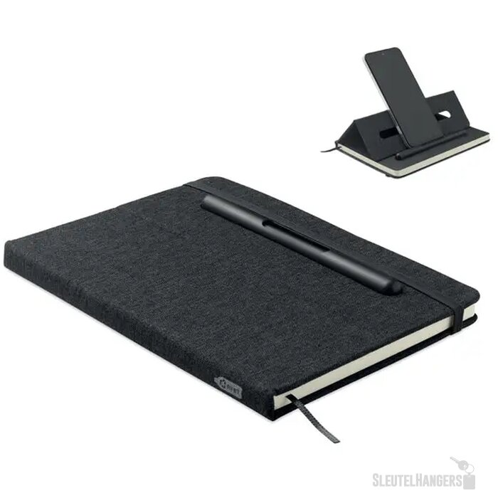 A5 notitieboek telefoonhouder Rinbook Zwart