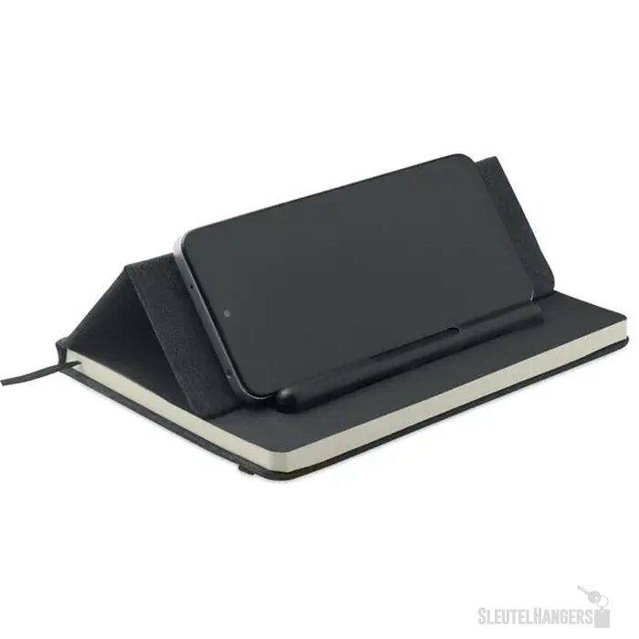 A5 notitieboek telefoonhouder Rinbook Zwart