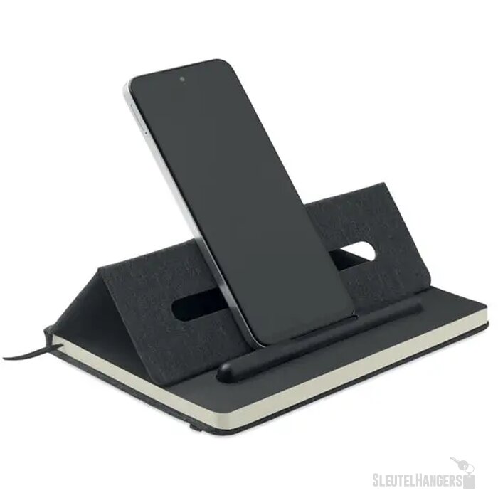 A5 notitieboek telefoonhouder Rinbook Zwart