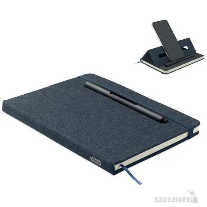 A5 notitieboek telefoonhouder Rinbook Kobaltblauw