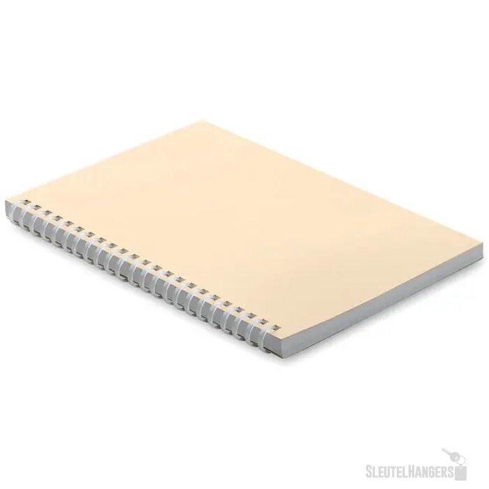 A5 notitieboek van gerecycled karton Recarnote Beige
