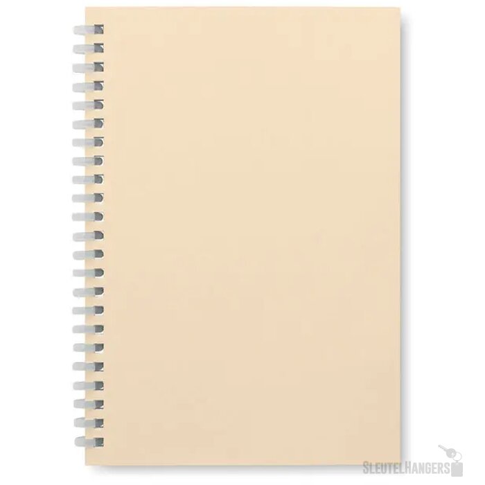 A5 notitieboek van gerecycled karton Recarnote Beige