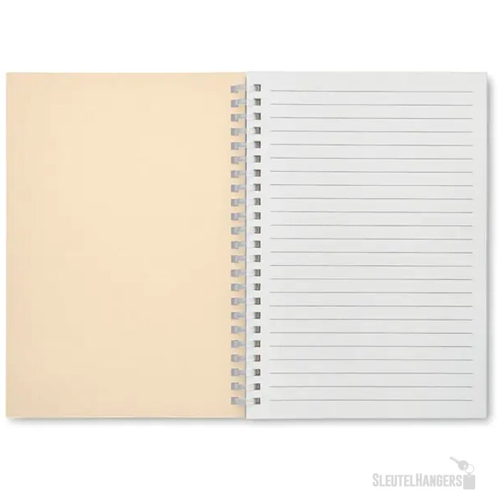 A5 notitieboek van gerecycled karton Recarnote Beige