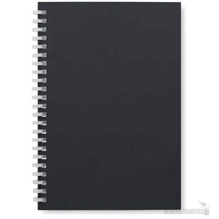 A5 notitieboek van gerecycled karton Recarnote Zwart