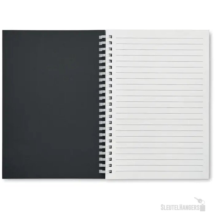 A5 notitieboek van gerecycled karton Recarnote Zwart