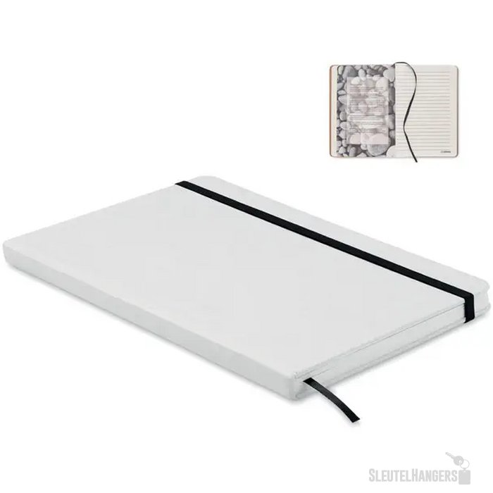 A5 notitieboekje karton Stein wit