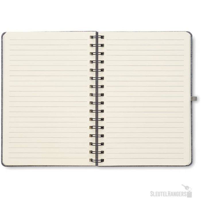 A5 notitieboekje met telefoonhouder Strata Grijs