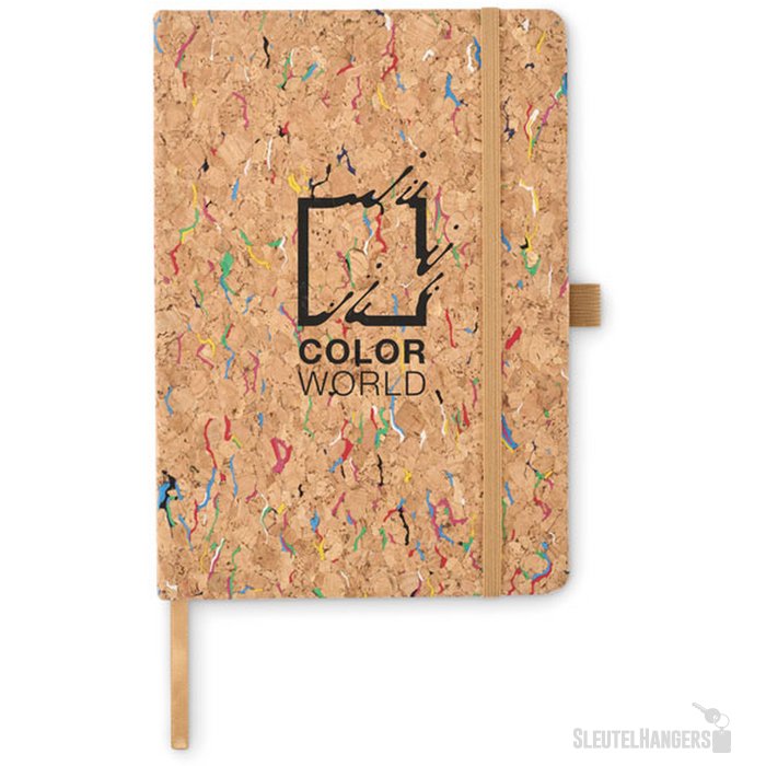 A5 notitieboekje van gekleurd kurk Cornota Beige