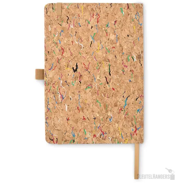 A5 notitieboekje van gekleurd kurk Cornota Beige