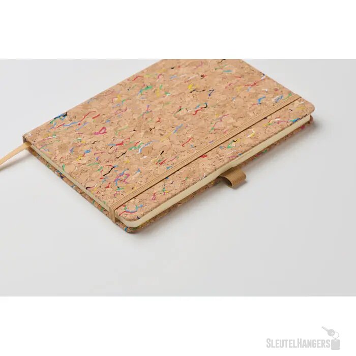 A5 notitieboekje van gekleurd kurk Cornota Beige
