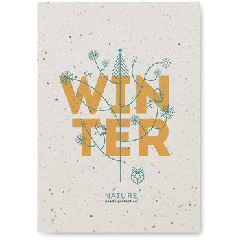 A5 notitieboekje zaadpapier Seed book wit