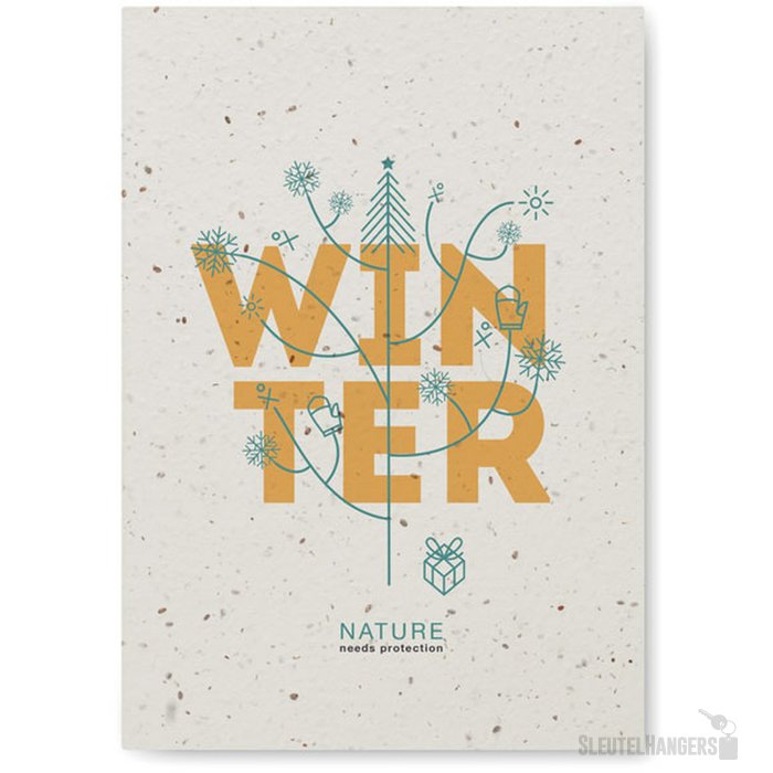 A5 notitieboekje zaadpapier Seed book wit