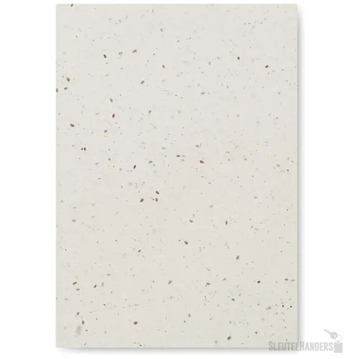 A5 notitieboekje zaadpapier Seed book wit
