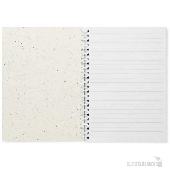 A5 notitieboekje zaadpapier Seed ring Wit