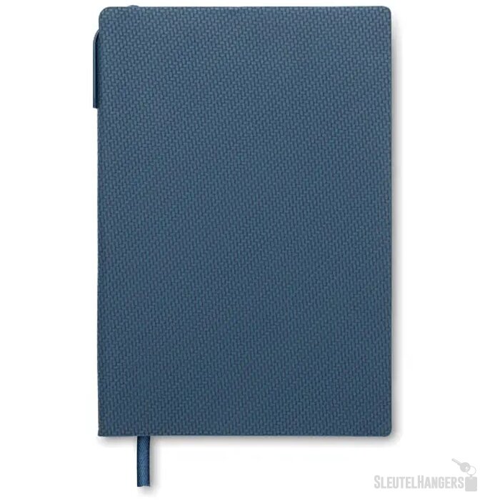 A5 pu notitieboek met pen Nota marineblauw