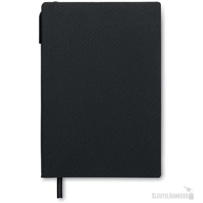 A5 pu notitieboek met pen Nota zwart