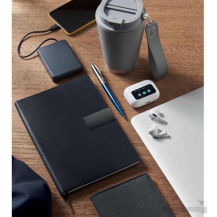 A5 pu notitieboek Treze Zwart