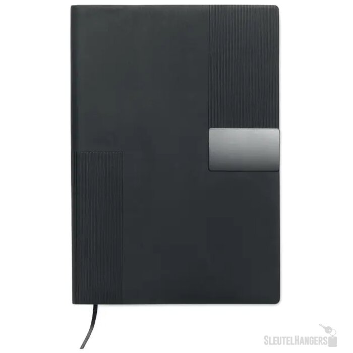A5 pu notitieboek Treze Zwart