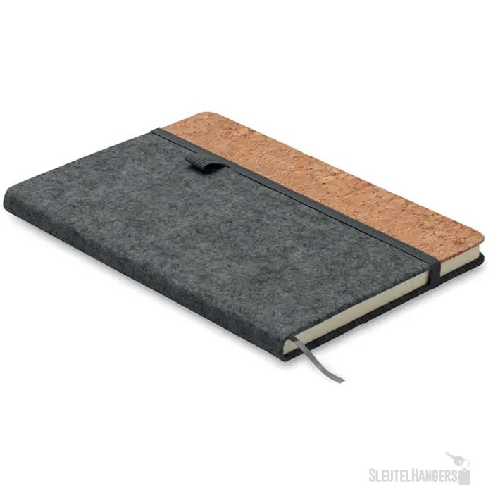 A5 rpet kurk notitieboek Corkbook Grijs