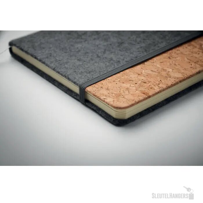 A5 rpet kurk notitieboek Corkbook Grijs