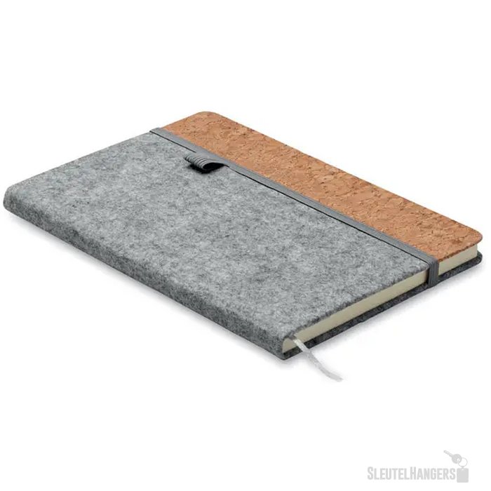 A5 rpet kurk notitieboek Corkbook Grijs