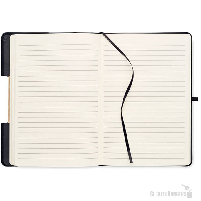 A5 rpet notitieboek gelinieerd Blama Zwart