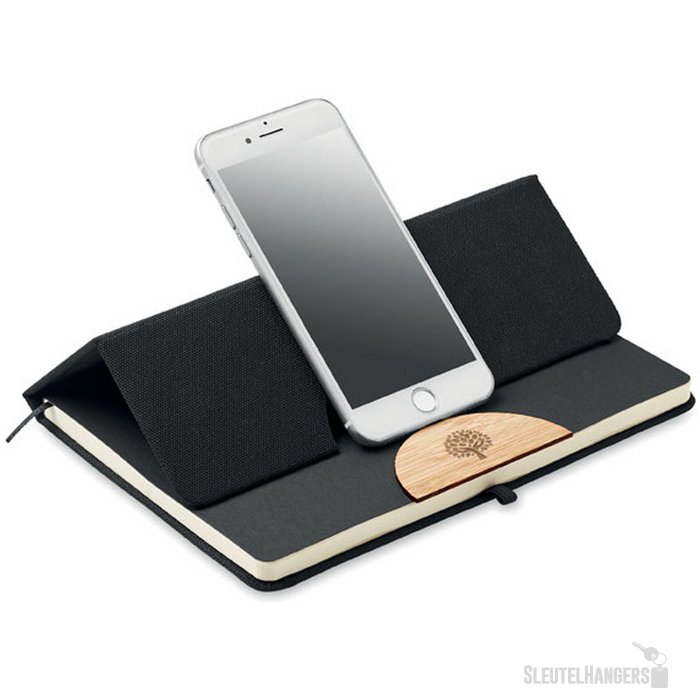 A5 rpet notitieboek gelinieerd Blama Zwart