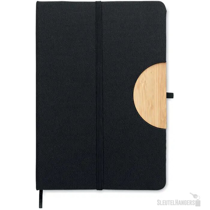 A5 rpet notitieboek gelinieerd Blama Zwart