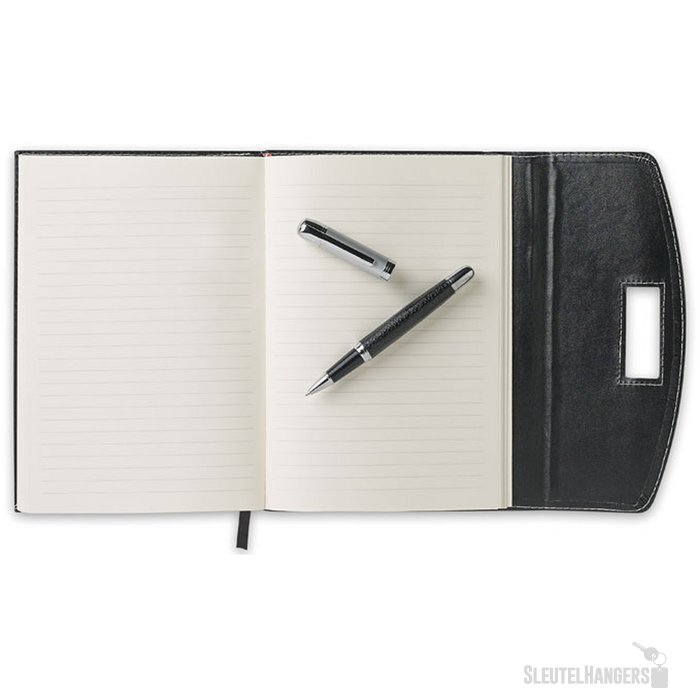 A5 schrijfmap met pen Nova zwart
