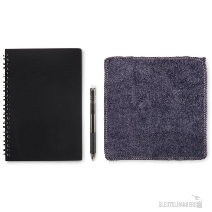 A5 uitwisbaar notitieboekje Nobuuk zwart