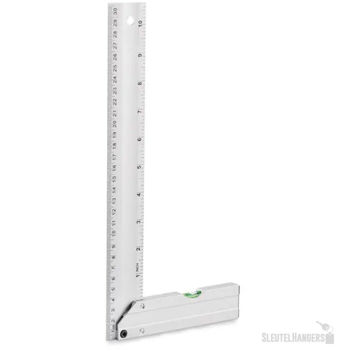 Aluminium waterpasliniaal 30cm Mejure zilver