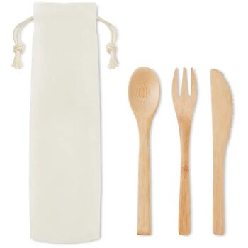 Bamboe bestekset Setboo beige