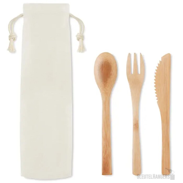 Bamboe bestekset Setboo beige