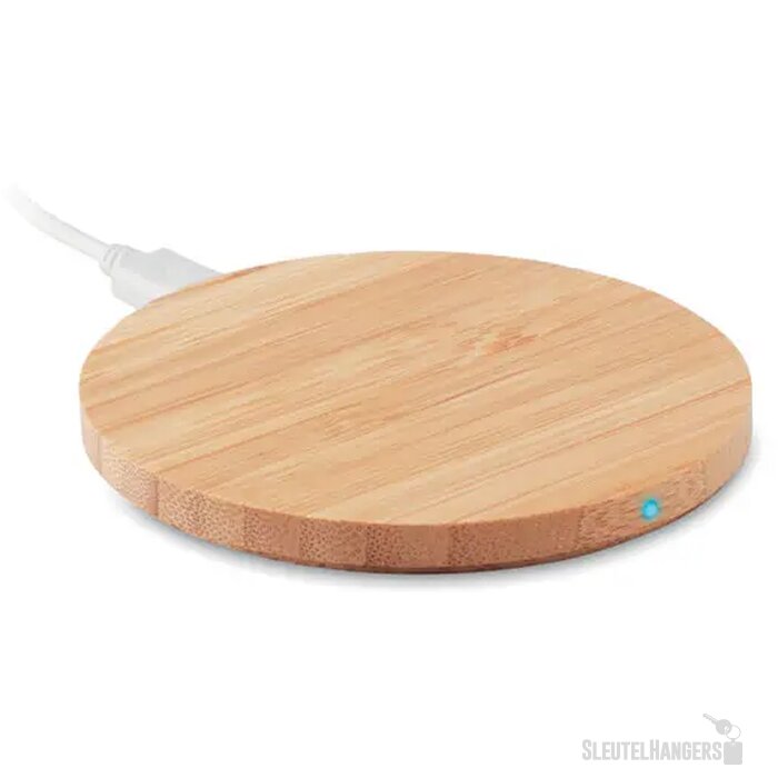 Bamboe draadloze lader 15w Rundo lux hout
