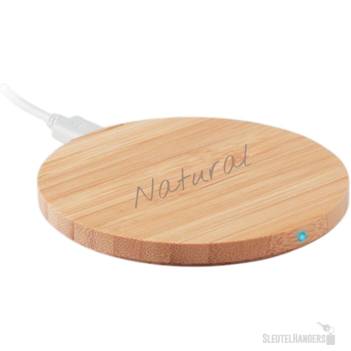 Bamboe draadloze lader 15w Rundo lux hout