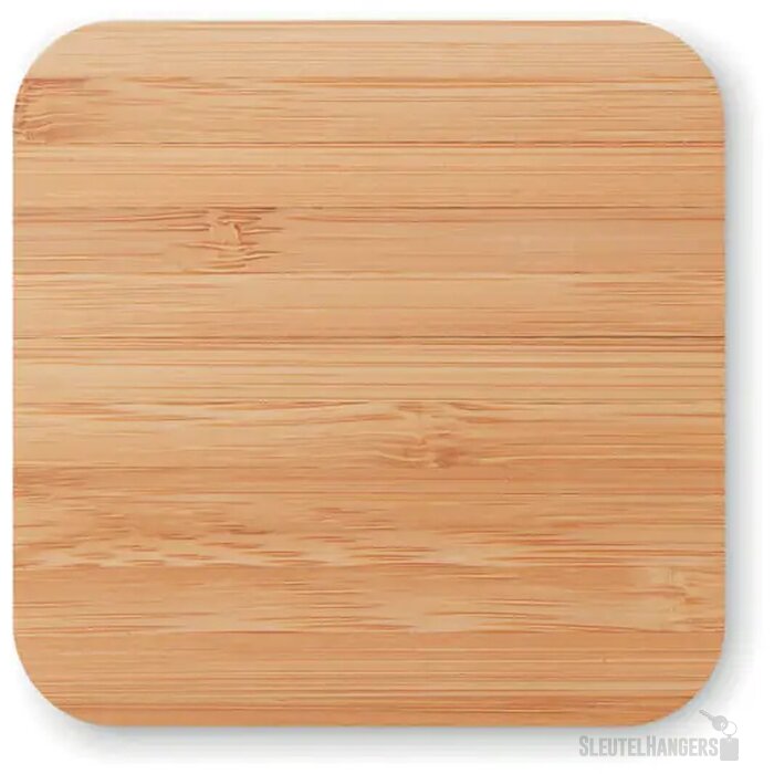 Bamboe draadloze oplader Cuadro Bruin