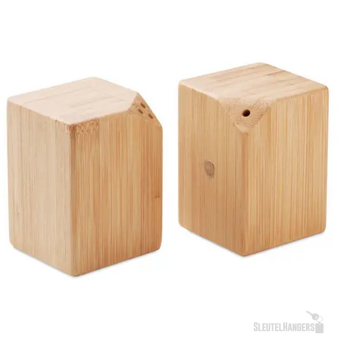 Bamboe peper- en zoutstel Both hout