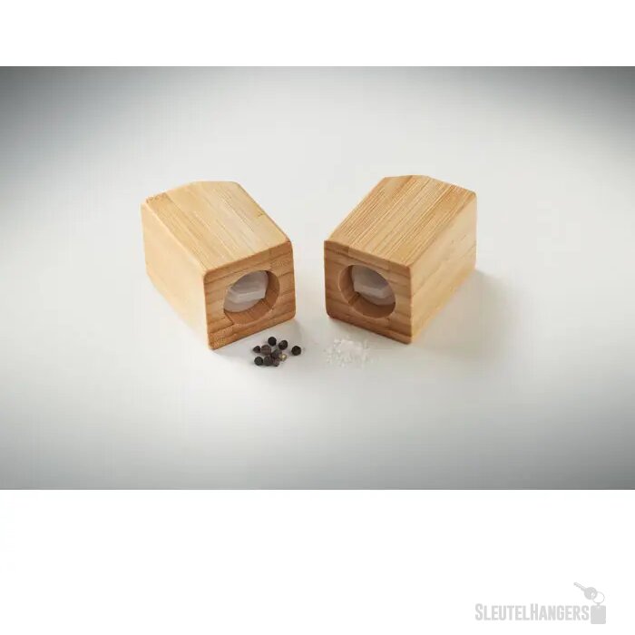Bamboe peper- en zoutstel Both hout