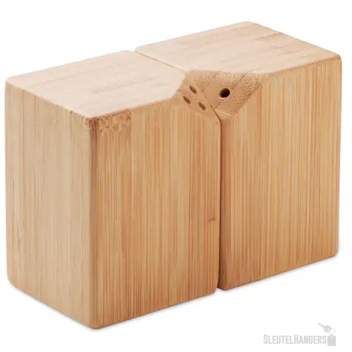 Bamboe peper- en zoutstel Both hout