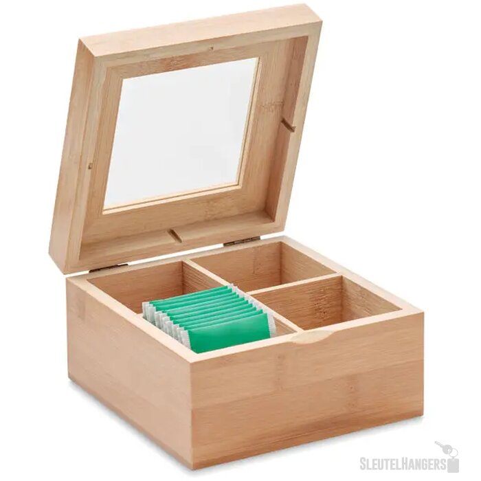 Bamboe theedoos Campo tea hout