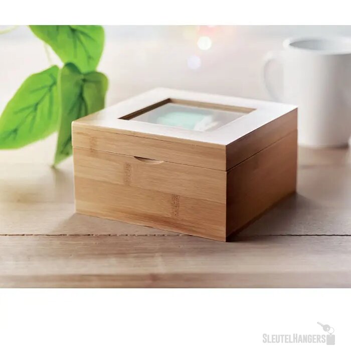Bamboe theedoos Campo tea hout