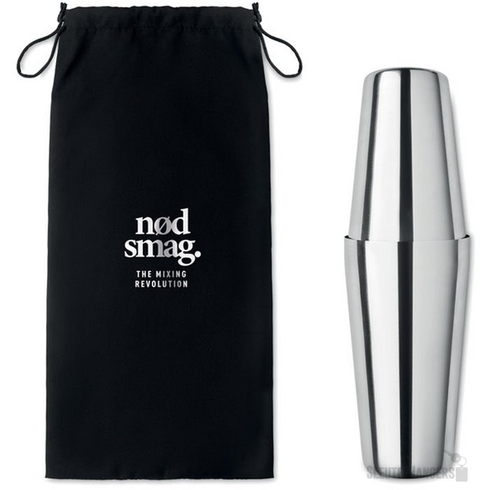 Cocktail set Boston glanzend zilver