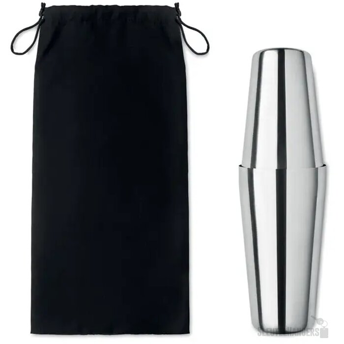 Cocktail set Boston glanzend zilver