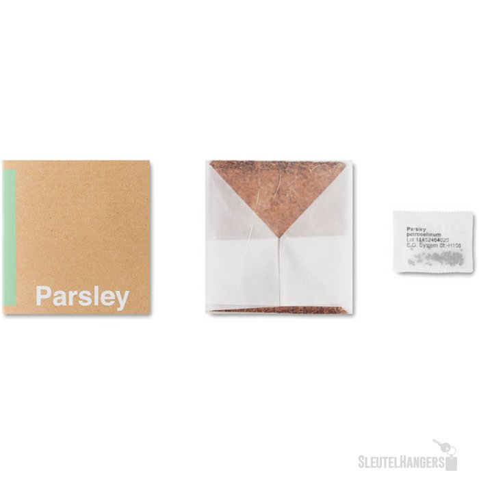 Compost met peterselie zaadjes Parsely Beige